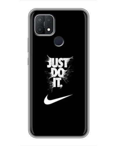 Чехол для OPPO A15 с картинкой «Текстовый принт Nike»