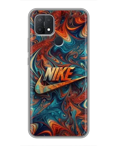 Чехол для OPPO A15 с картинкой «Nike в абстракции»