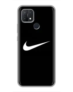 Чехол для OPPO A15 с картинкой «Минималистический Найк»