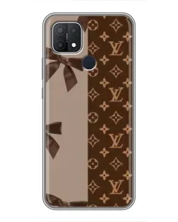 Чехол для OPPO A15 с картинкой «Louis Vuitton — банты»