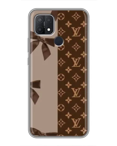Чехол для OPPO A15 с картинкой «Louis Vuitton — банты»