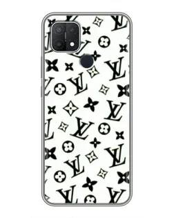 Чехол для OPPO A15 с картинкой «Монохромный хаос LV»
