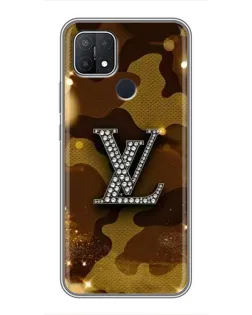 Чехол для OPPO A15 с картинкой «Камуфляжный Louis Vuitton»