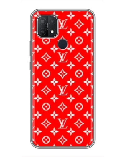 Чехол для OPPO A15 с картинкой «Яркий паттерн LV»
