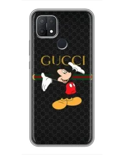 Чехол для OPPO A15 с картинкой «Микки Маус Gucci»
