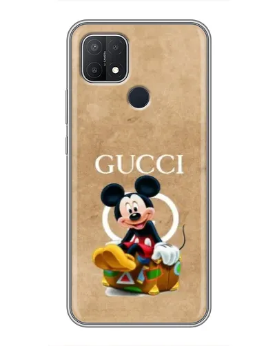 Чехол для OPPO A15 с картинкой «Микки Маус Gucci — крафт»