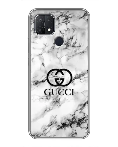Чехол для OPPO A15 с картинкой «Gucci — мраморный шик»