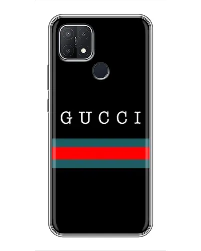 Чехол для OPPO A15 с картинкой «Gucci — красный пояс»