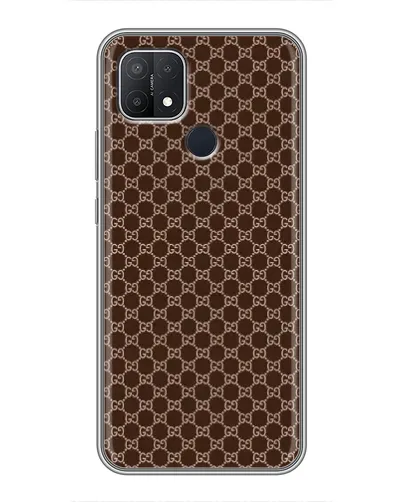 Чехол для OPPO A15 с картинкой «Gucci — шоколадная сетка» Чехол для OPPO A15 с картинкой «Gucci — шоколадная сетка»