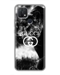 Чехол для OPPO A15 с картинкой «Gucci — дикая природа»