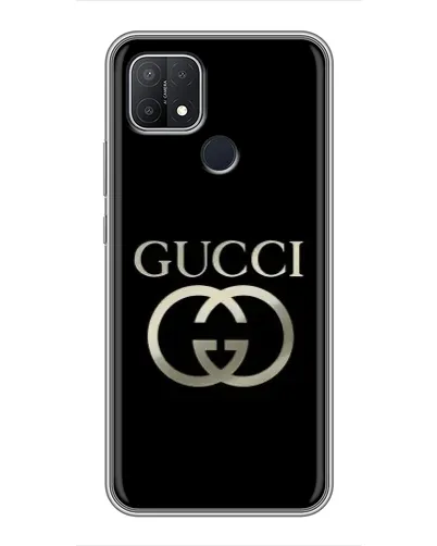Чохол для OPPO A15 з картинкою «Gucci — золото на чорному» Чохол для OPPO A15 з картинкою «Gucci — золото на чорному»