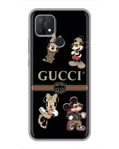 Чехол для OPPO A15 с картинкой «Gucci — герои Disney и монограмма» Чехол для OPPO A15 с картинкой «Gucci — герои Disney и монограмма»