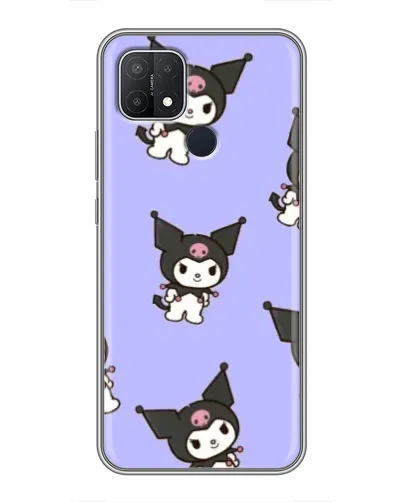 Чехол для OPPO A15 с картинкой «Паттерн с Kuromi»