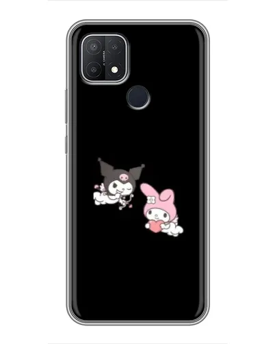 Чехол для OPPO A15 с картинкой «My Melody и Kuromi»