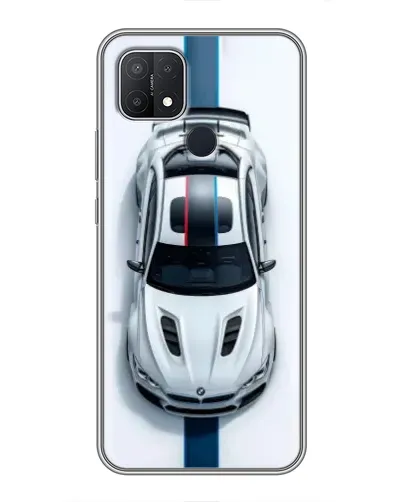 Чехол для OPPO A15 с картинкой «Вид сверху — BMW M»