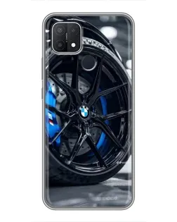 Чехол для OPPO A15 с картинкой «Колесо BMW вблизи» Чехол для OPPO A15 с картинкой «Колесо BMW вблизи»