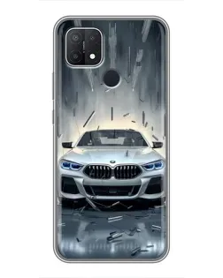 Чехол для OPPO A15 с картинкой «BMW в свете фар» Чехол для OPPO A15 с картинкой «BMW в свете фар»