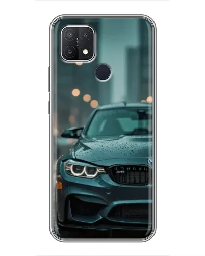 Чехол для OPPO A15 с картинкой «BMW в огнях города»