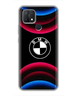 Чехол для OPPO A15 с картинкой «Логотип BMW и неоновые дуги» Чехол для OPPO A15 с картинкой «Логотип BMW и неоновые дуги»