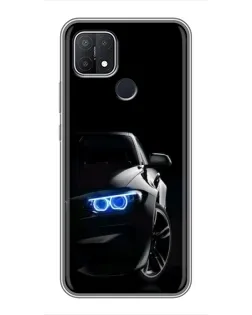 Чехол для OPPO A15 с картинкой «BMW — ночной взгляд» Чехол для OPPO A15 с картинкой «BMW — ночной взгляд»