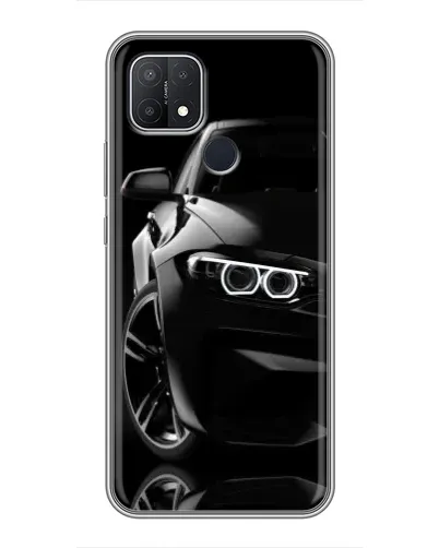 Чехол для OPPO A15 с картинкой «Черная BMW — профиль» Чехол для OPPO A15 с картинкой «Черная BMW — профиль»