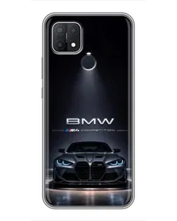 Чехол для OPPO A15 с картинкой «BMW сквозь ночной город» Чехол для OPPO A15 с картинкой «BMW сквозь ночной город»