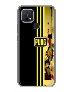 Чехол для OPPO A15 с картинкой «PUBG — камуфляжный шлем»
