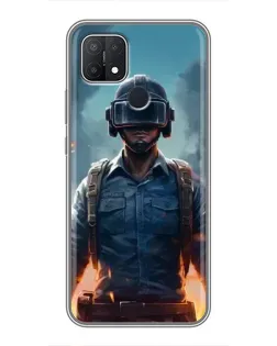 Чехол для OPPO A15 с картинкой «PUBG — реалистичный герой» Чехол для OPPO A15 с картинкой «PUBG — реалистичный герой»