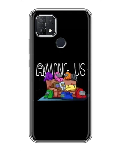 Чехол для OPPO A15 с картинкой «Логотип Among Us»