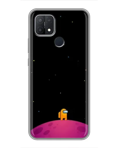 Чехол для OPPO A15 с картинкой «Одинокий герой на планете»