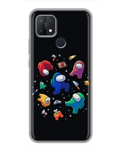 Чехол для OPPO A15 с картинкой «Among Us космос»