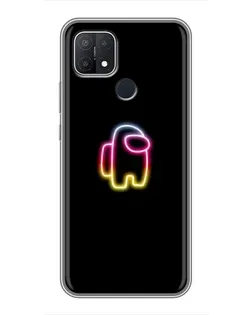 Чехол для OPPO A15 с картинкой «Among Us градиент»