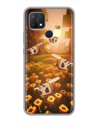 Чехол для OPPO A15 с картинкой «Поле подсолнухов»