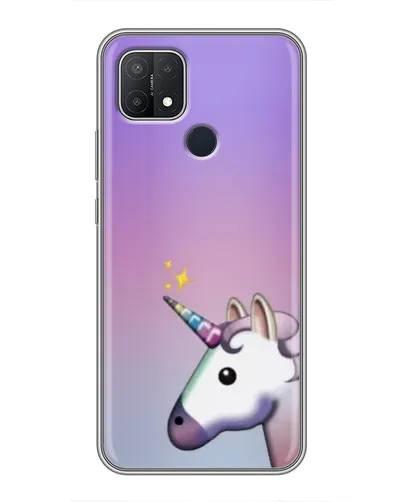 Чехол для OPPO A15 с картинкой «Единорог градиент»