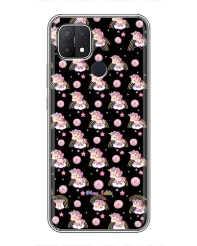 Чехол для OPPO A15 с картинкой «Magic Unicorn паттерн»