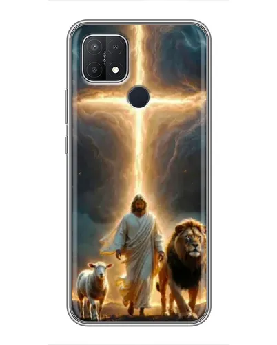 Чехол для OPPO A15 с картинкой «Лев Иуды и Свет»