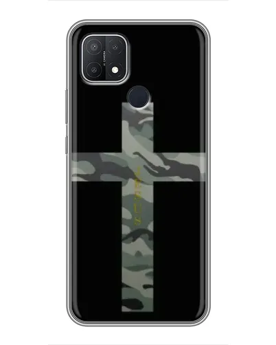 Чехол для OPPO A15 с картинкой «Милитари Крест»