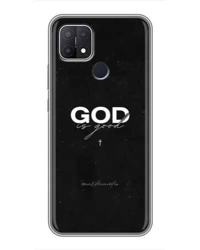 Чехол для OPPO A15 с картинкой «GOD — Бог над всем»