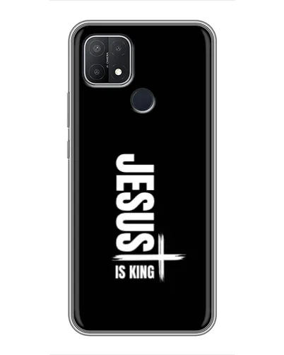 Чехол для OPPO A15 с картинкой «Вертикаль веры Jesus»