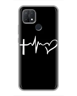 Чехол для OPPO A15 с картинкой «Пульс веры»