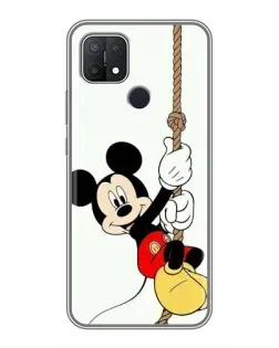Чехол для OPPO A15 с картинкой «Mickey на канате»
