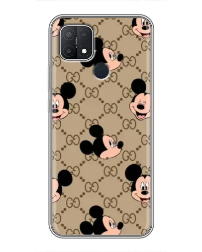 Чехол для OPPO A15 с картинкой «Брендовый паттерн Микки»