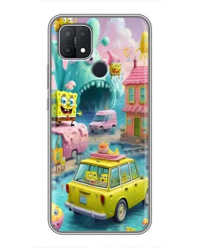 Чехол для OPPO A15 с картинкой «Монстр-трак приключения»