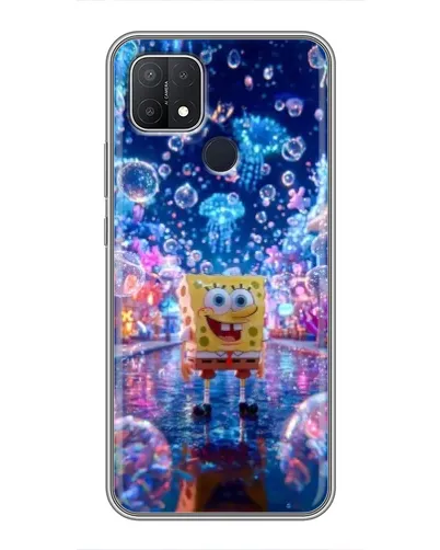 Чехол для OPPO A15 с картинкой «Неоновый океан»