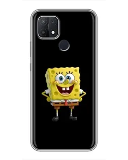 Чехол для OPPO A15 с картинкой «Классический Губка Боб»