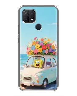 Чехол для OPPO A15 с картинкой «Автомобильное путешествие»