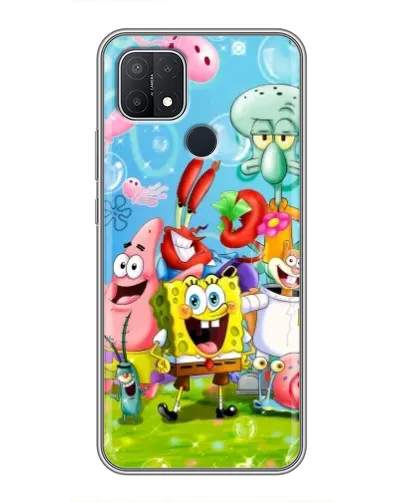 Чехол для OPPO A15 с картинкой «Губка Боб и друзья» Чехол для OPPO A15 с картинкой «Губка Боб и друзья»