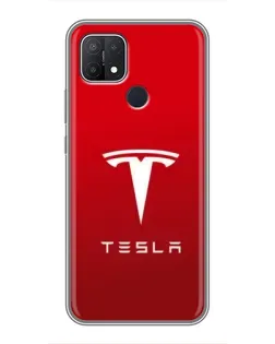 Чохол для OPPO A15 з картинкою «Tesla Red Classic»