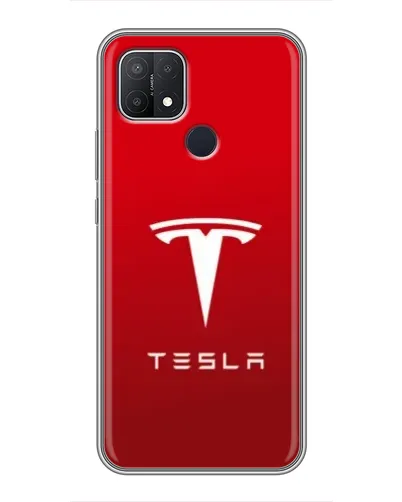 Чехол для OPPO A15 с картинкой «Tesla Red Classic»