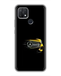 Чехол для OPPO A15 с картинкой «Mercedes — ретро стиль»
